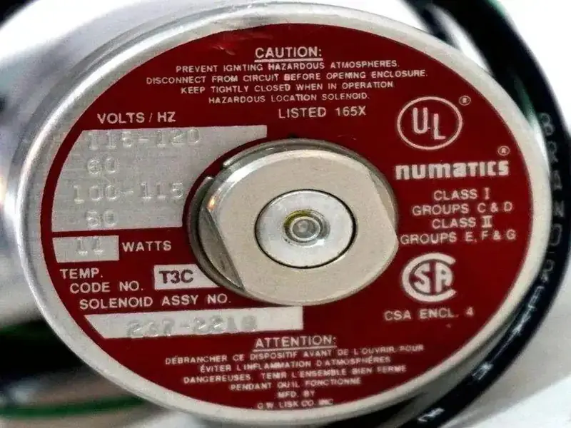 NUMATICS 237-221B Électrovanne