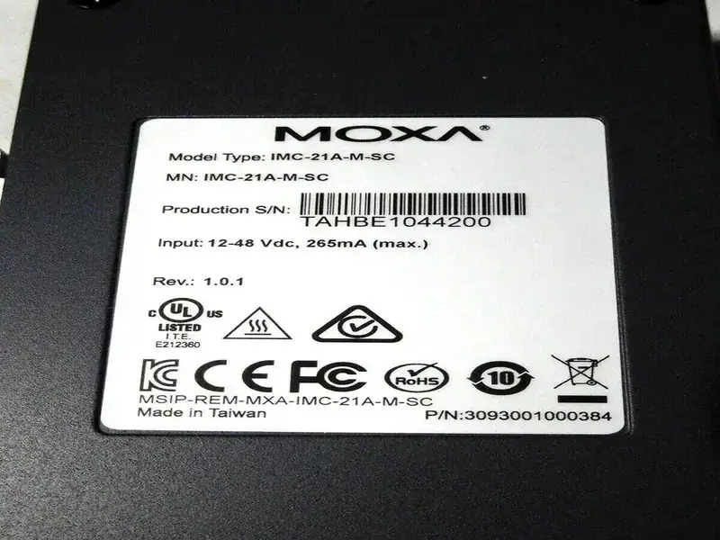 MOXA IMC-21A-M-SC Convertisseur photoélectrique