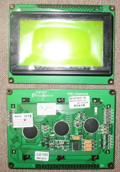 Carte LCD E187447 RICH12864C-08 RICH12864C-SC-HT-LED04 PCB-HQM0024B