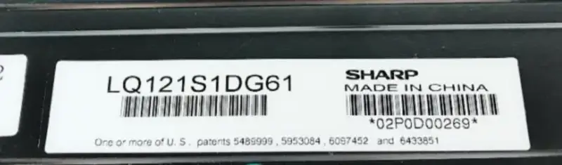 SHARP LQ121S1DG61 LCD panel