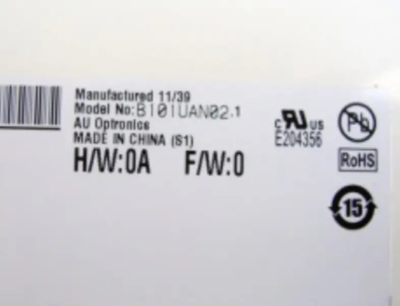 B101UAN02.1 AUO LCD panel replacement for Laptop