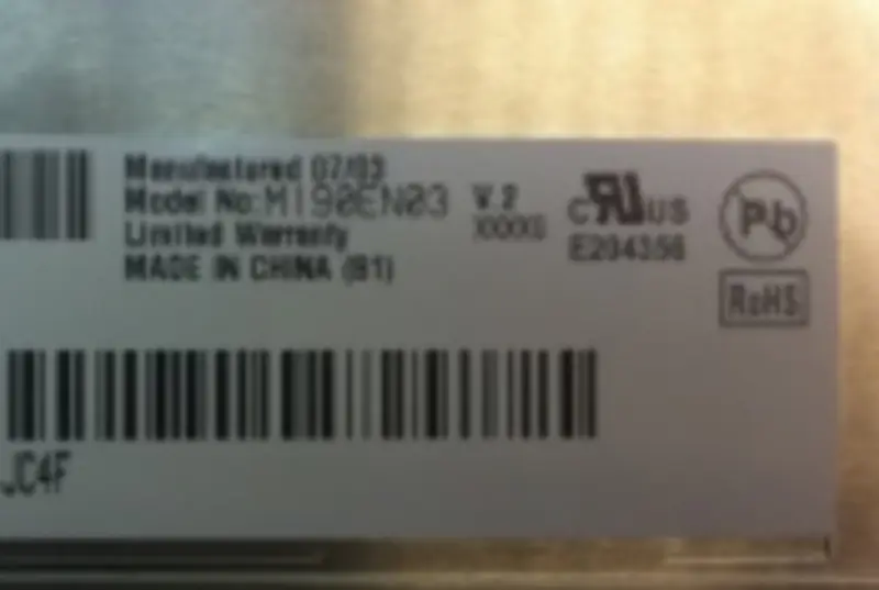 Remplacement du panneau LCD M190EN03 V2 AUO