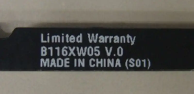 B116XW05 V0 AUO LCD panel replacement