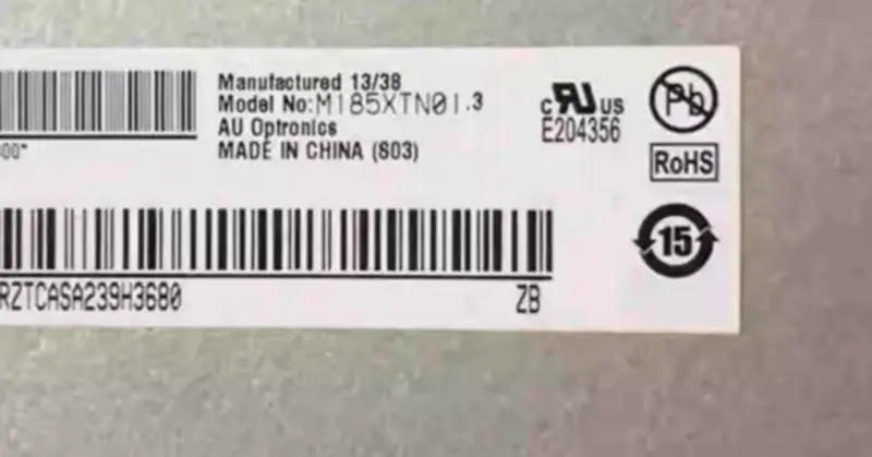AUO M185XTN01.3 LCD panel Desktop Monitor replacement