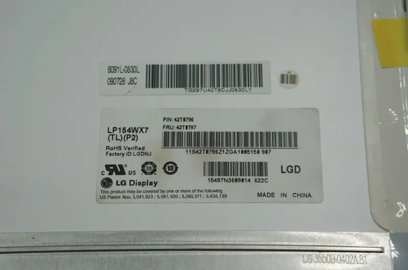 LG Display LP154WX7-TLP2 LCD