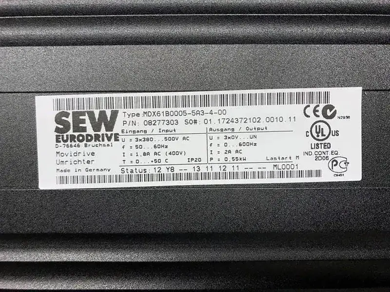 SEW MDX61B0005-5A3-4-00 inverter