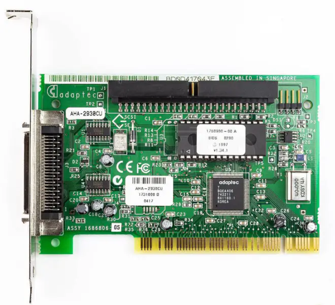 Adaptec PCI SCSI Controller Card AHA-2930CU 50-Pin industrial motherboard