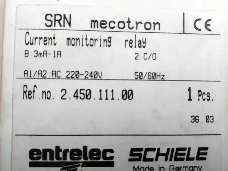 SCHIELE 2.450.111.00 Module de relais