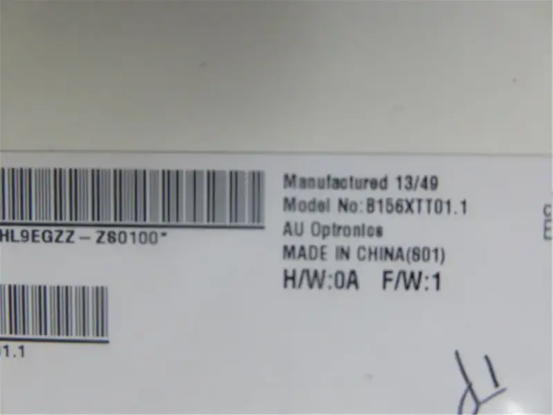 AUO B156XTT01.1 LCD
