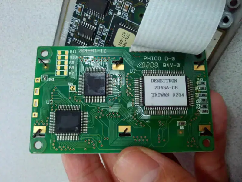 204-H1-1Z DENSITRON 2045A-CB TAIWÁN 0204 Placa LCD