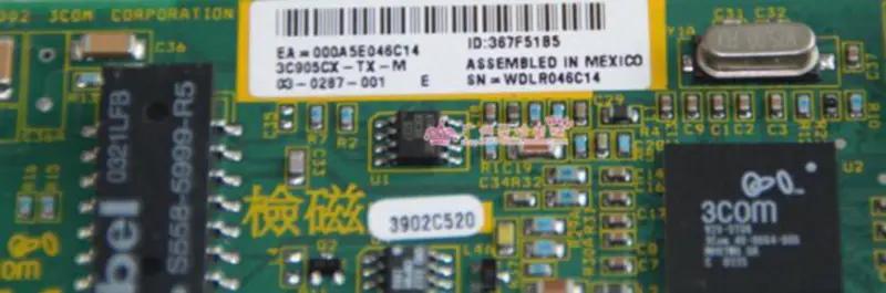 3Com 3C905CX-TX-M Ethernet 10/100Mbps PCI Network Interface Card