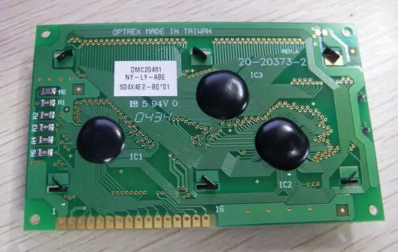 DMC20481 NY-LY-ABE OPTREX fabriqué à TAIWAN 20-20373-2 carte LCD