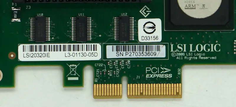 LSI LSI20320IE Carte PCI-e SCSI HP 439776-001 439946-001