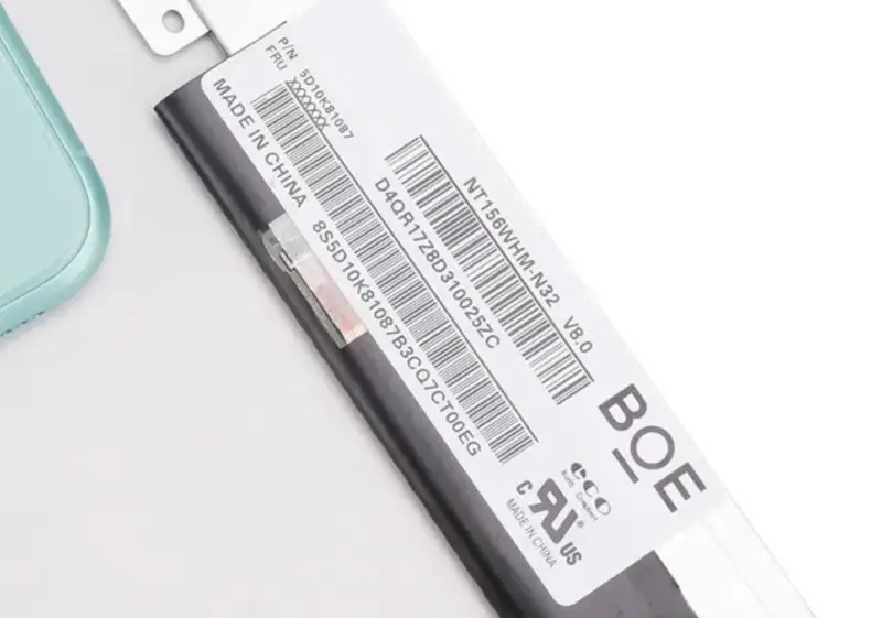 Remplacement du panneau LCD NT156WHM-N32 BOE pour ordinateur portable