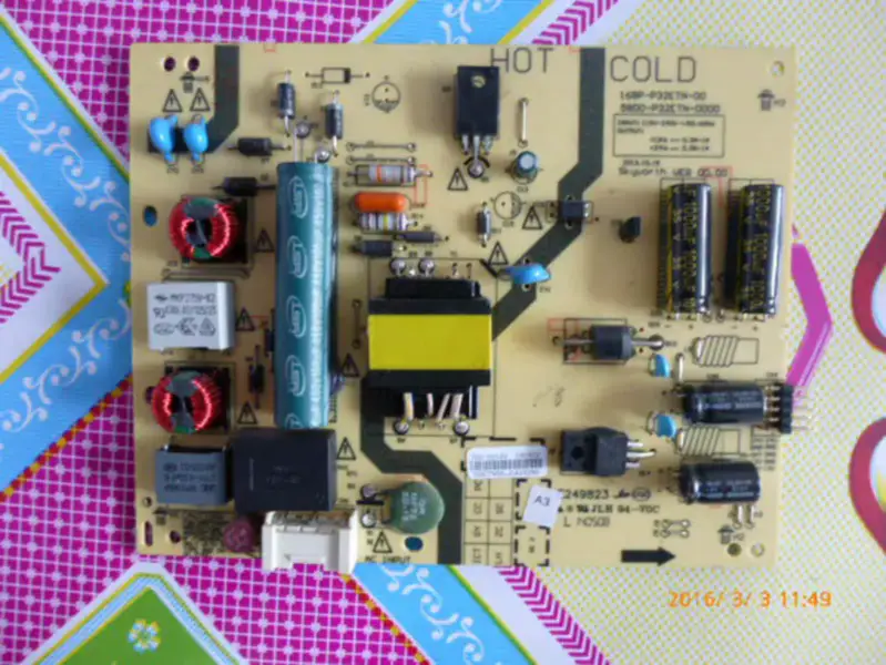 Carte d'alimentation Skyworth 32E360E 32E361W 168P-P32ETN-00 5800-P32ETN-0000