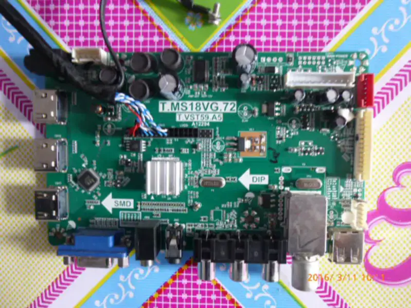 Carte SANYO 32CE530ALED T.MS18VG.72 T.VST59.A5 avec écran LCD