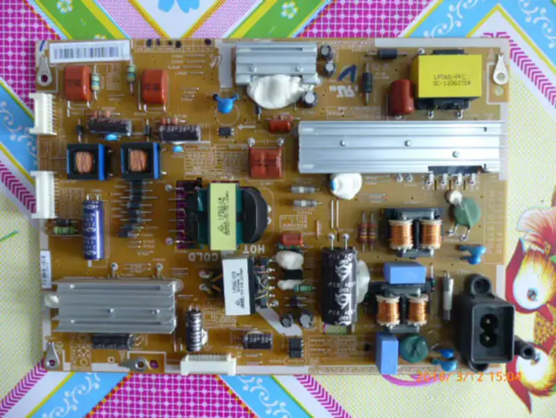 Carte d'alimentation Samsung UA46ES6100J, carte LCD BN44-00518A/E PD46B1D
