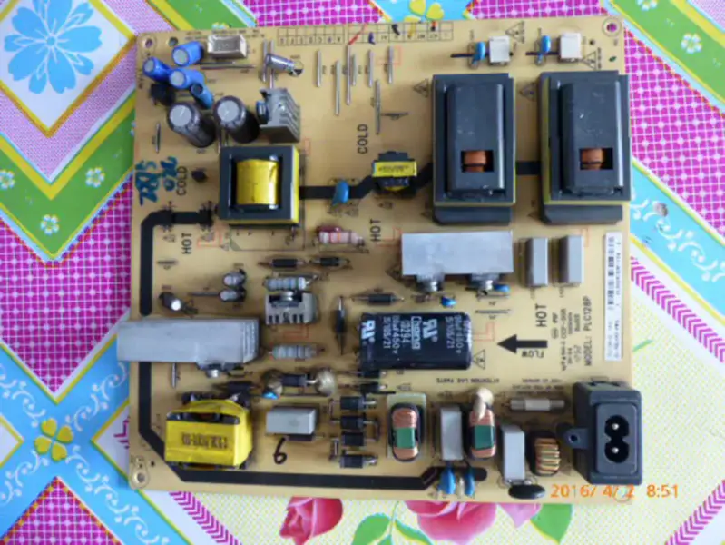 Carte d'alimentation TCL 42B330/350 PLC128P PLC128P-2A 81-PBL042-PW1L