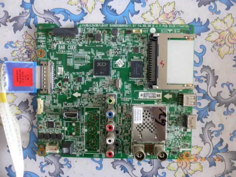 Carte LG 47LB5610-CD EAX65388006(1.0) avec carte LCD LG lcd LC470DUE(FG)(A3)