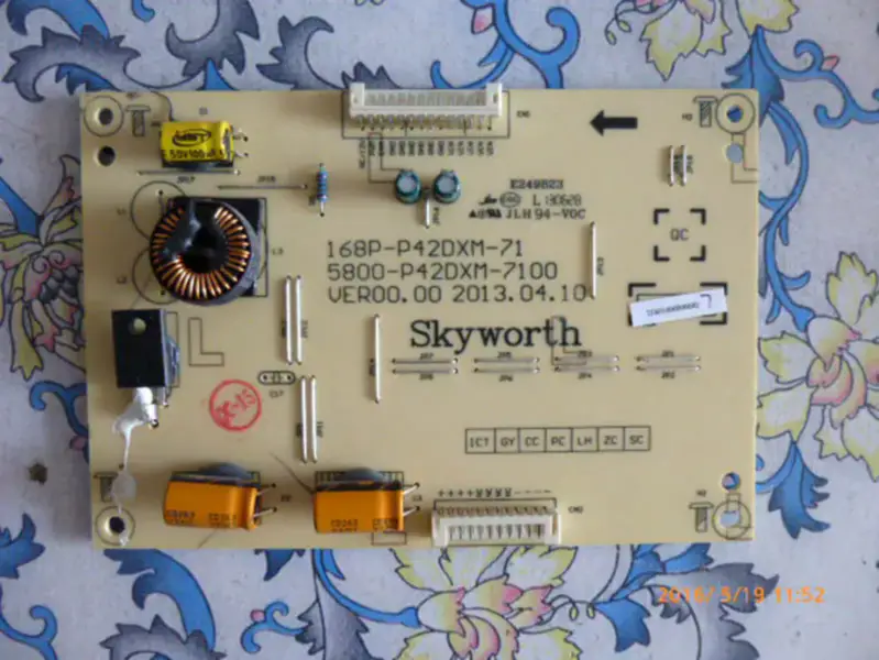 Skyworth 42E5CHR INVERTER Board 5800-P42DXM-7100 168P-P42DXM-71