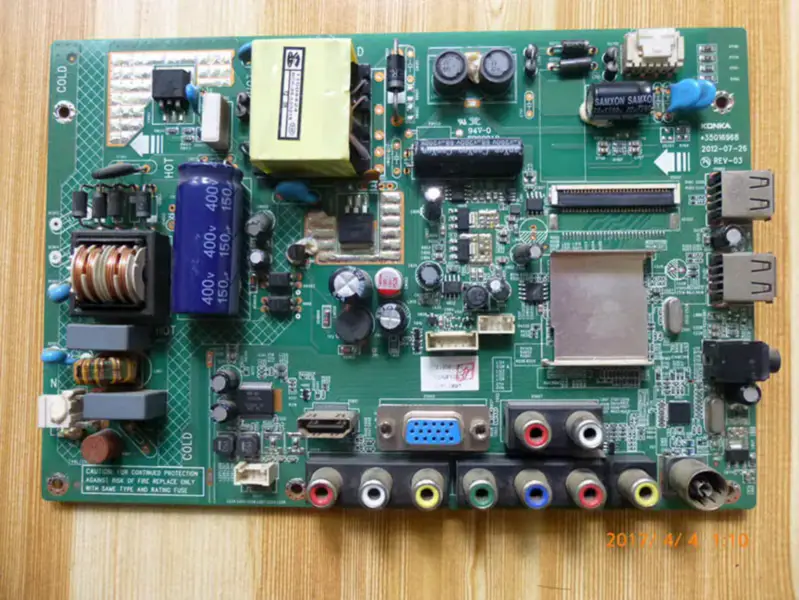 Carte KONKA LED32F3300CE 35016968 avec écran lcd KONKA LED32F3300CMZ6