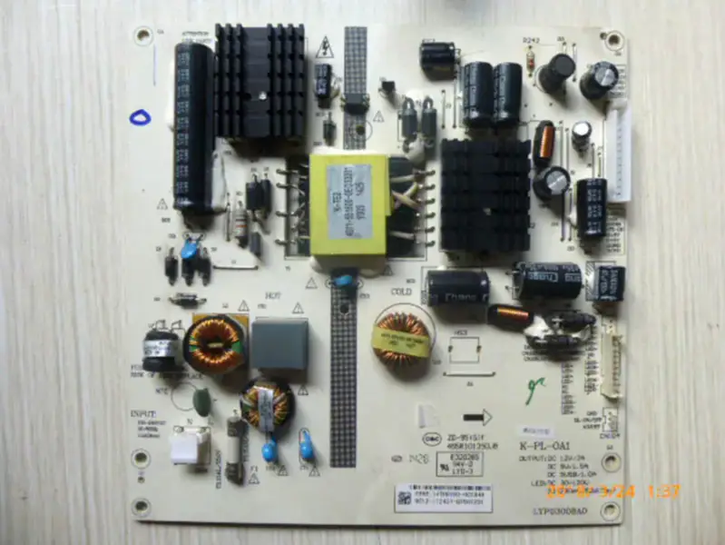 Philips 40PFL5449/T3 Power Supply Board 465R10135DJB K-PL-0A1 LYP03008A0