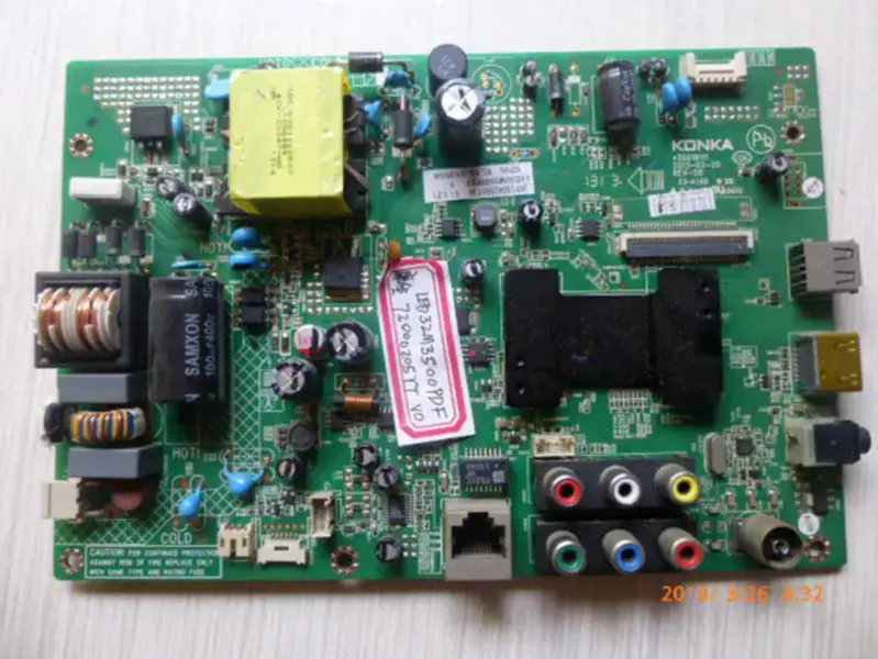 Carte KONKA LED32M3500PDF 35018111 avec écran LCD 72000205YT