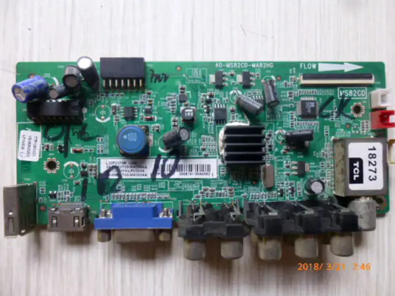 TCL L32F2370B Board 40-MS82CD-MAB2HG lcd LVW320NDCL