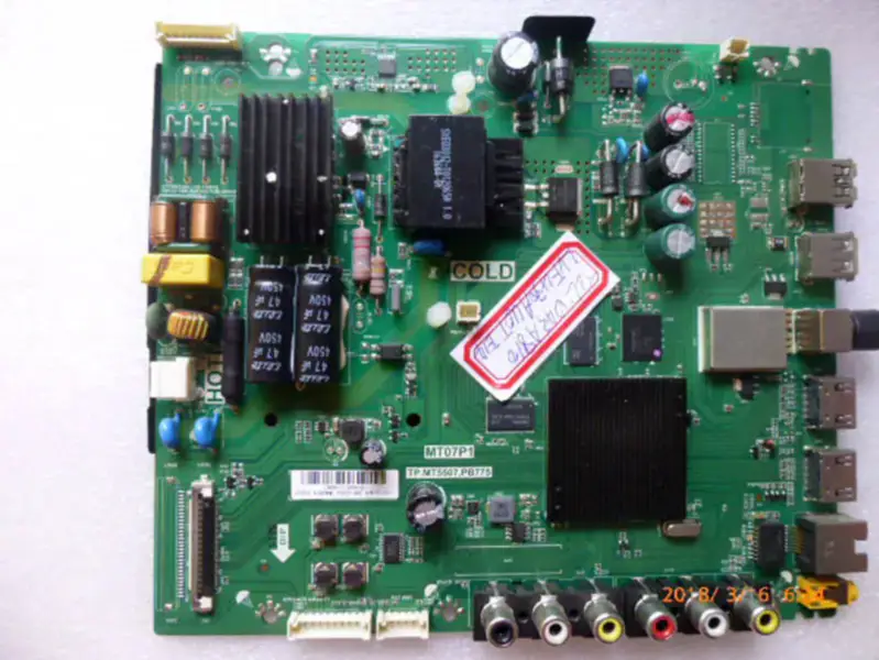 Carte TCL D43A710 TP.MT5507.PB775 MT07P1 avec LVF430AUO