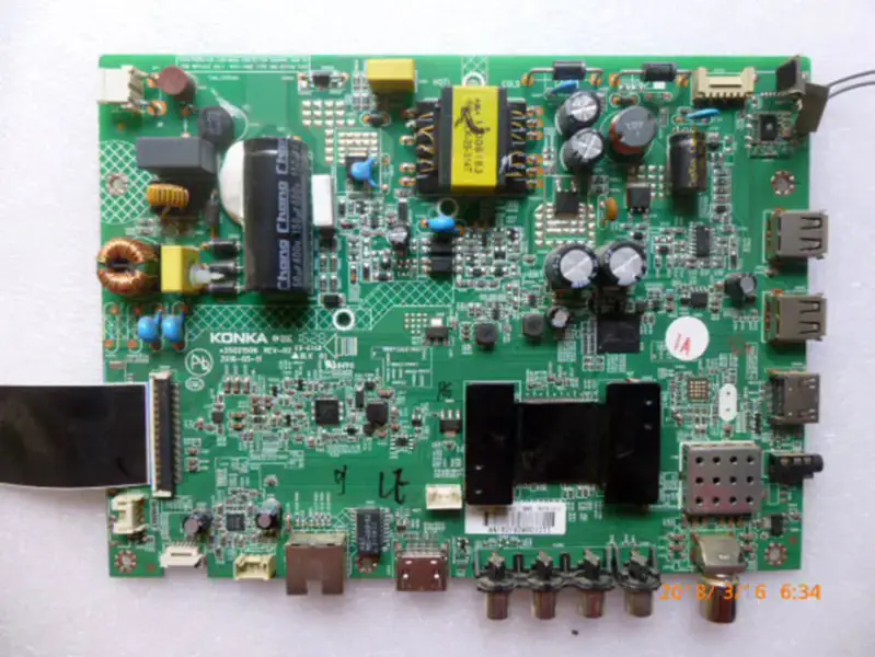 Carte KONKA LED32M3000A 35021506 avec écran LCD 72001220YT