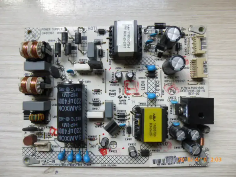 KONKA LED43R6200U Power Supply Board 34012197 35021365