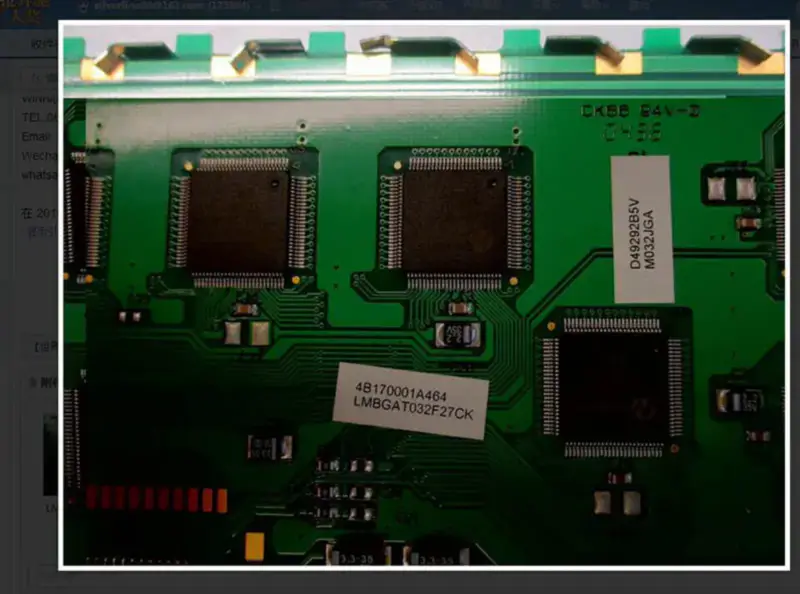 Carte LCD LMBGAT032F27CK M032JGA