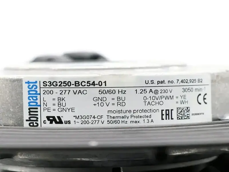 Ebmpapst S3G250-BC54-01 Fan