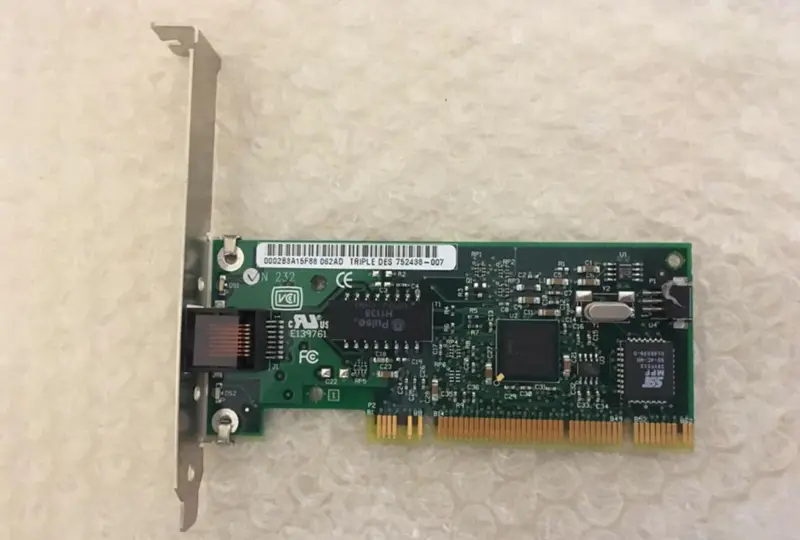 INTEL PRO/100S SUNUCU Ethernet ADAPTÖRÜ ÜÇLÜ DES 752438-007