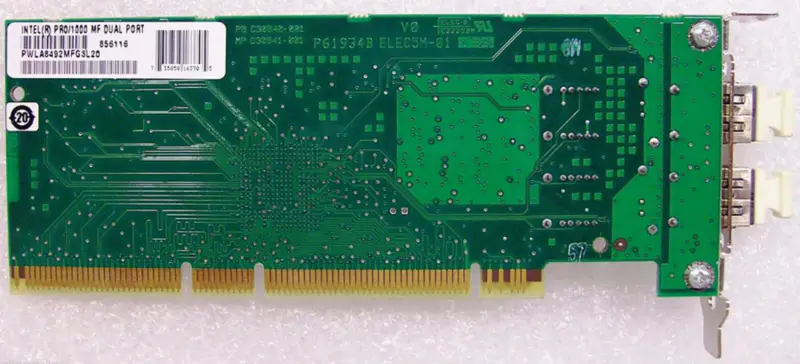 Intel PWLA8492MFG3L20 PRO/1000 MF PCI-X Çift Fiber Adaptör