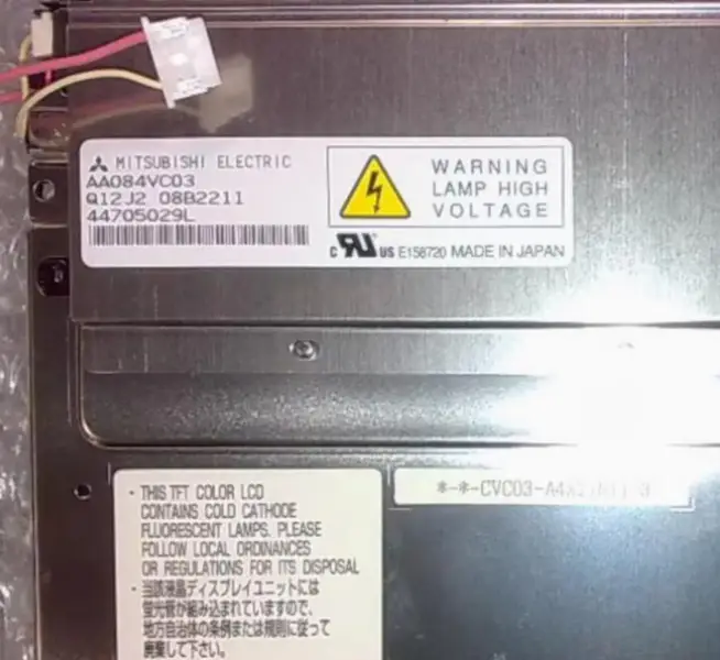 Remplacement du panneau LCD AA084VC03 Mitsubishi pour application industrielle