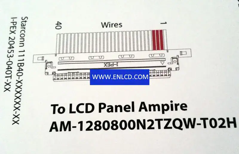 Remplacement du panneau LCD AM-1280800N2TZQW-T02H AMPIRE pour application industrielle