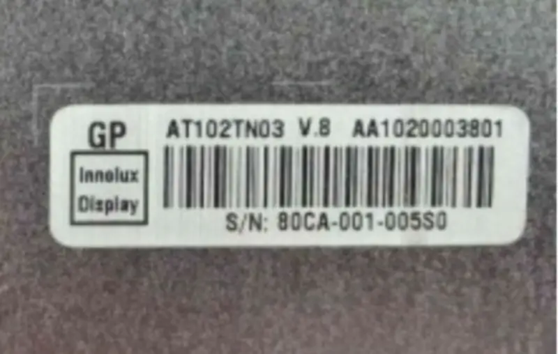 AT102TN03 V.8 Innolux LCD panel replacement
