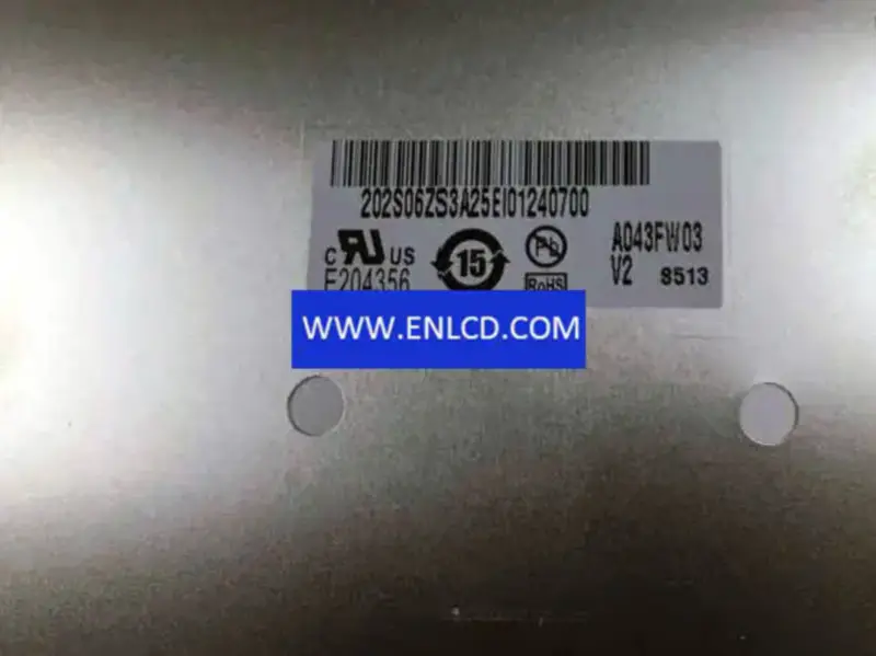 Remplacement du panneau LCD A043FW03 V2 AUO