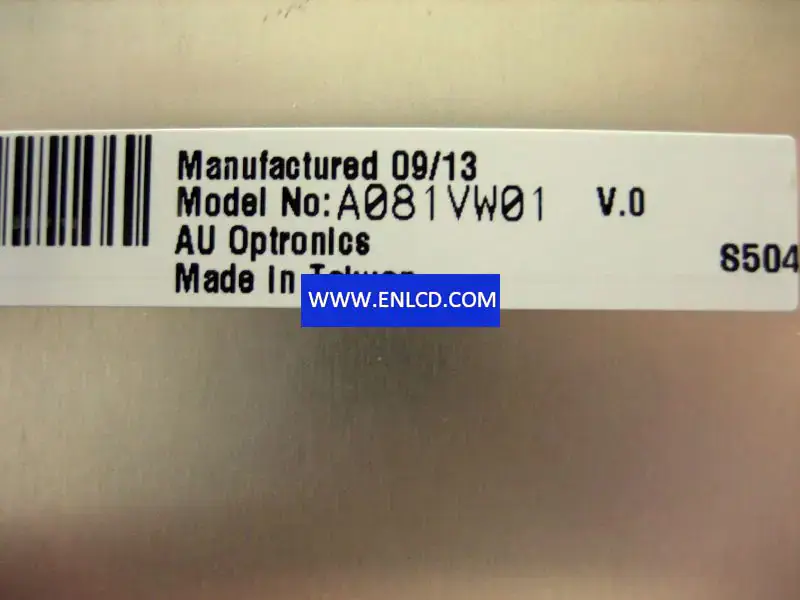 Remplacement du panneau LCD A081VW01 V0 AUO