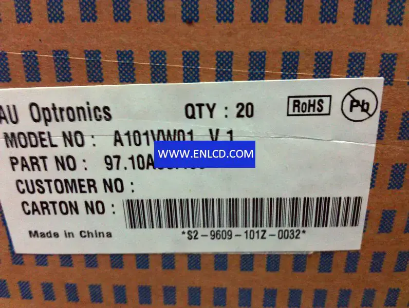 A101VW01 V1 AUO LCD panel replacement for Touchscreen