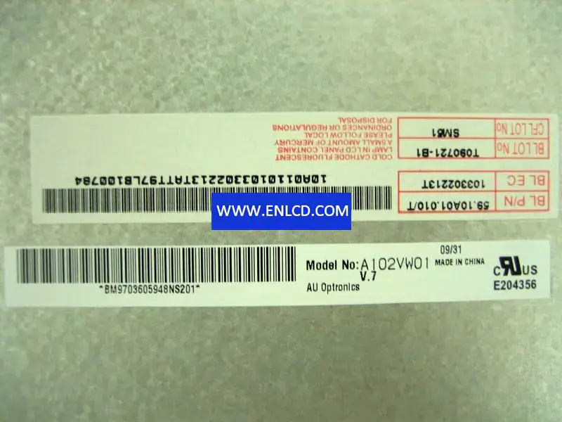 Remplacement du panneau LCD A102VW01 V7 AUO