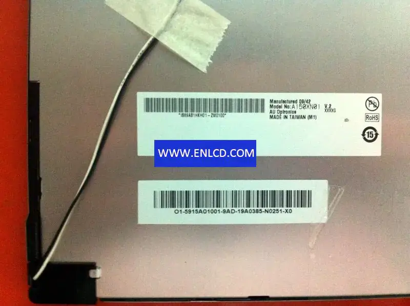 Remplacement du panneau LCD A150XN01 V2 AUO pour applications industrielles
