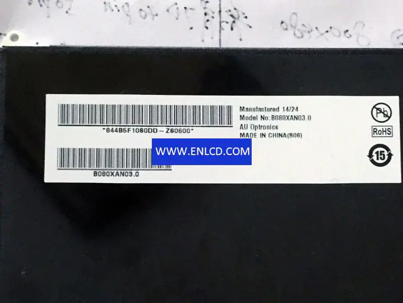 B080XAN03.0 Remplacement du panneau LCD AUO pour Pad et tablette