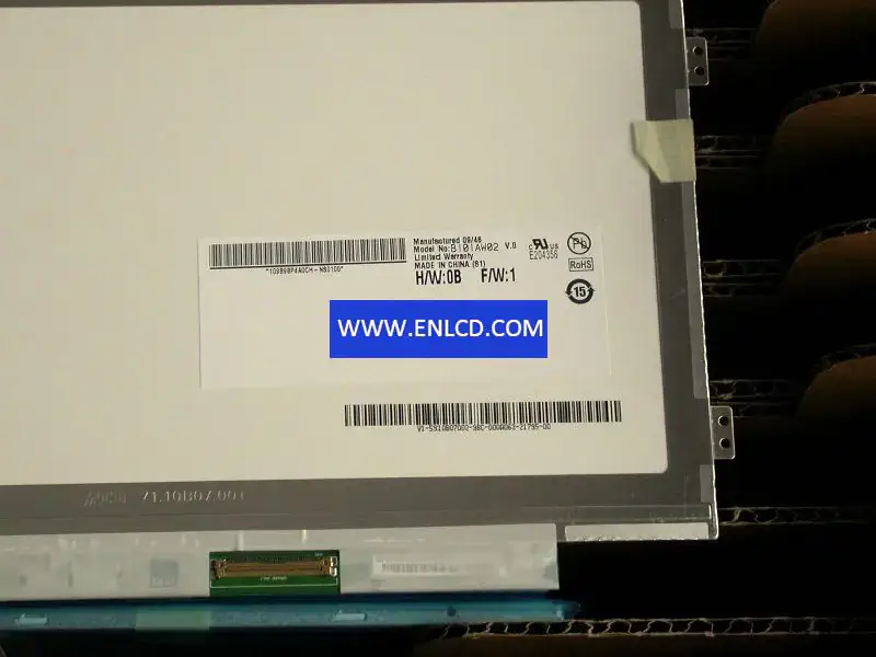 Remplacement du panneau LCD B101AW02 V0 AUO pour PC Netbook