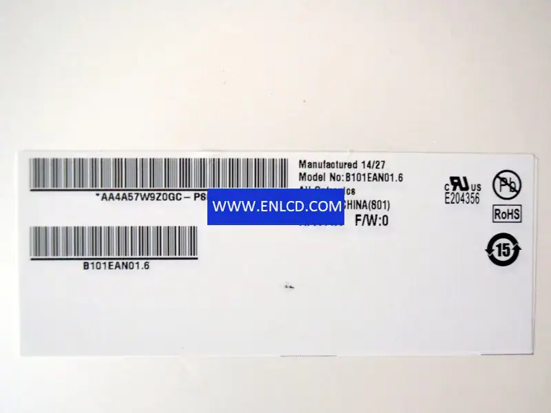 B101EAN01.6 AUO LCD panel replacement for Pad & Tablet