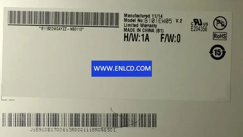 B101EW05 V2 AUO LCD panel replacement for Touchscreen