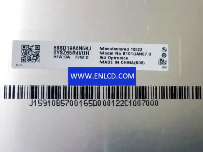 B101UAN07.0 AUO LCD panel replacement for Pad & Tablet