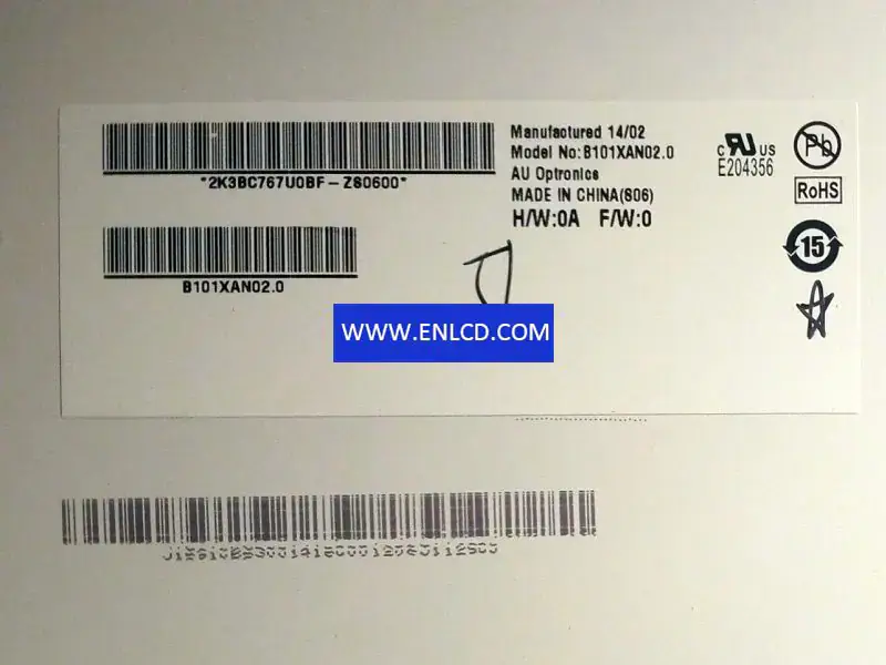 B101XAN02.0 AUO LCD panel replacement