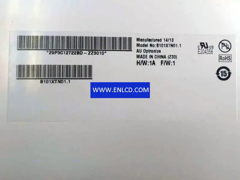 Remplacement du panneau LCD B101XTN01.1 AUO